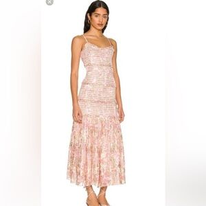 HEMANT & NANDITA. Asher midi dress lilac